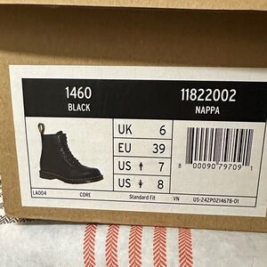 Dr. Martens Black Nappa Leather Boots